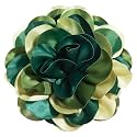 Big Flower Dainty Satin Fabric Rose Flower Brooches Large Rose Flowers Satin Lapel Brooches for Women Wedding Dinner Party Decoration 7.48 Inches