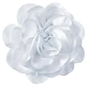 Big Flower Dainty Satin Fabric Rose Flower Brooches Large Rose Flowers Satin Lapel Brooches for Women Wedding Dinner Party Decoration 7.48 Inches