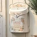 BIG FORTUNE Wall Mount Mailbox for House Outside Vintage Metal Door Mailbox