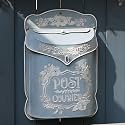 BIG FORTUNE Wall Mount Mailbox for House Outside Vintage Metal Door Mailbox