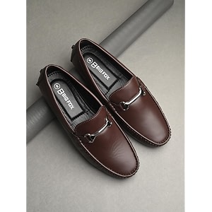 Big Fox Colorblock Buckle Loafers for Men