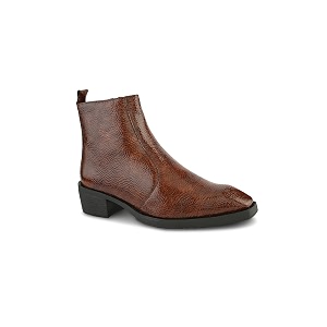 Big Fox Mens Tan Textured Cuban Boots