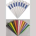 The Big India Ceramic Clay Cones for Arts & Crafts | Lippan Art | Mandana Art | Pottery | Liner | DIY Decorative Purposes (Pure for Sure) (8 White and 12 Multi)