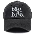 Big New Sister Brother Hats for Girls Boys, Adjustable Cotton Embroidered Big Bro &amp; Big Sis Kids Baseball Cap