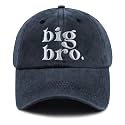 Big New Sister Brother Hats for Girls Boys, Adjustable Kids Baseball Cap