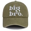 Big New Sister Brother Hats for Girls Boys, Adjustable Cotton Embroidered Big Bro &amp; Big Sis Kids Baseball Cap