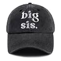 Big New Sister Brother Hats for Girls Boys, Adjustable Kids Baseball Cap
