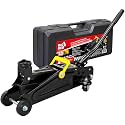 BIG RED AT820014SB Torin Hydraulic Trolly Service/Floor Jack with Blow Mold Carrying Storage Case, 1.5 Ton (3,000 lb) Capacity, Black
