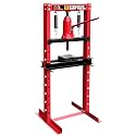 BIG RED T51201 Torin Steel H-Frame Hydraulic Garage/Shop Floor Press with Stamping Plates, 12 Ton (24,000 lb) Capacity, Red