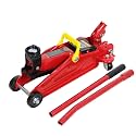 Big RED 2 Ton (4,000 lb.) Hydraulic Trolley Service Lift Jack/Portable Floor Jack with Special Slow Release and Blow Mold Carrying Storage Case