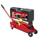Big RED 1.5 Ton Hydraulic Trolley Service/Floor Jack with Blow Mold Case