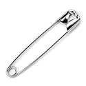 GPT-Vibe Metallic Medium and Large Size Safety Pins for Women - Set of 40 Pcs