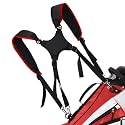 BIG TEETH Golf Bag Strap,Adjustable Padded Bag Strap Replacement,Golf Double Shoulder Bag Straps with 4Pcs Rotate Hooks