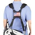 BIG TEETH Golf Bag Strap,Adjustable Padded Bag Strap Replacement,Golf Double Shoulder Bag Straps with 4Pcs Rotate Hooks