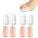 Big Toe Protectors, 8 Count Silicone Toe Caps for Big Toe Gel Toe Cap and Protector Men Women Toe Covers for Big Toe Prevent Pain Relief for Corns, Callus Blisters Ingrown Toenails (Big Toe)
