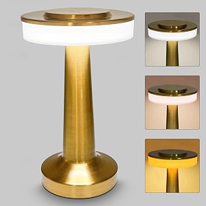 Big White Round Table LampTouch Sensor 3