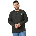 Bigbanana Men Plus Size Solid Dark-Brown Full
