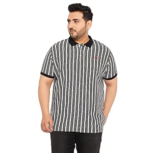 Bigbanana Plus Size Mens Regular Fit Striped