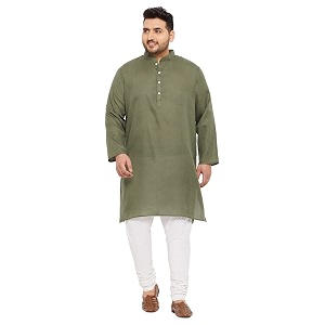 Bigbanana Plus Size Men Regular Fit Kurta