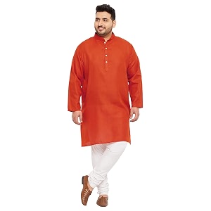 Bigbanana Plus Size Men Regular Fit Kurta