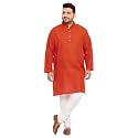 Bigbanana Plus Size Men Regular Fit Kurta