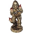 Bigfoot Statue with Mini Gnomes Whimsical Home Decor