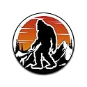 Bigfoot Sticker - Sasquatch Walking in The Woods Yeti Stickers - Off Road Vinyl Decal Car Truck 4x4 (5" x 5")
