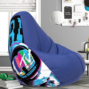 biggie bean bag 1xl bean bag chair with beans filled-perfect for living roombedroomstudy-sale designprinted - mttvv-mttvv_artwork-2 - blue