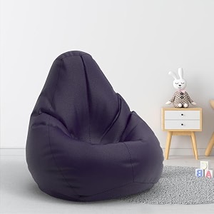 biggie bean bag 1xl bean bag chair with beans filled-perfect for living roombedroomstudy-sale designregular-indigo-faux leather