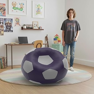 biggie bean bag 1xl bean bag chair with beans filled-perfect for living roombedroomstudy-sale designregular-indigo light-grey-faux leather