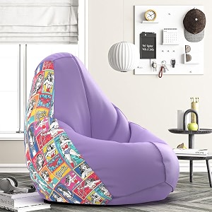 biggie bean bag 1xl bean bag chair with beans filled-perfect for living roombedroomstudy-sale designprinted - wondr woman-wondr womanww-6-lvndr