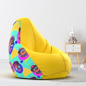 biggie bean bag 1xl bean bag chair with beans filled-perfect for living roombedroomstudy-sale designprinted - motutu patlutu -motutu patlutu - artwork-4