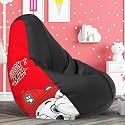 Biggie Bean Bag 1Xl Bean Bag Chair with Beans Filled-Perfect for Living Room,Bedroom,Study-Sale Design(Printed - PWA Ptrol -Paw Patrol-Artwork 8 - Black)-Faux Leather