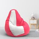 Biggie Bean Bag 1Xl Bean Bag Chair with Beans Filled-Perfect for Living Room,Bedroom,Study-Sale Design(Regular-Pink White)-Faux Leather