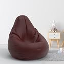 Biggie Bean Bag 1Xl Bean Bag Chair with Beans Filled-Perfect for Living Room,Bedroom,Study-Sale Design(Regular-Maroon)-Faux Leather