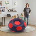 Biggie Bean Bag 1Xl Bean Bag Chair with Beans Filled-Perfect for Living Room,Bedroom,Study-Sale Design(Regular-Indigo Red)-Faux Leather