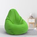 Biggie Bean Bag 1Xl Bean Bag Chair with Beans Filled-Perfect for Living Room,Bedroom,Study-Sale Design(Regular-Parrot-Green)-Faux Leather