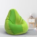 Biggie Bean Bag 1Xl Bean Bag Chair with Beans Filled-Perfect for Living Room,Bedroom,Study-Sale Design(Regular-Parrot-Green Pea-Green)-Faux Leather