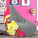 Biggie Bean Bag 1Xl Bean Bag Chair with Beans Filled-Perfect for Living Room,Bedroom,Study-Sale Design(Printed - Sopngebob-Sopngebob - Artwork-4)-Faux Leather
