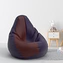 Biggie Bean Bag 1Xl Bean Bag Chair with Beans Filled-Perfect for Living Room,Bedroom,Study-Sale Design(Regular-Indigo Maroon)-Faux Leather