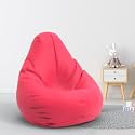 Biggie Bean Bag 1Xl Bean Bag Chair with Beans Filled-Perfect for Living Room,Bedroom,Study-Sale Design(Regular-Pink)-Faux Leather