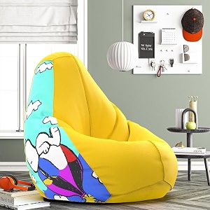 biggie bean bag 2xl bean bag chair with beans filled-perfect for living roombedroomstudy-sale designprinted - paenut -paenut - artwork-5
