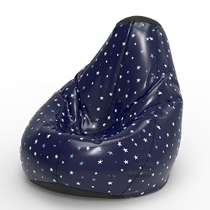 biggie bean bag 2xl bean bag chair with beans filled-perfect for living roombedroomstudy-sale designprinted - full-star - f - black