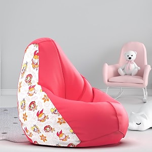 biggie bean bag 2xl bean bag chair with beans filled-perfect for living roombedroomstudy-sale designprinted - ppf girl-ppf girlppf-5-pnk