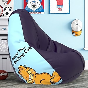 biggie bean bag 2xl bean bag chair with beans filled-perfect for living roombedroomstudy-sale designprinted - grafield -grafield_artwork-12 - indigo