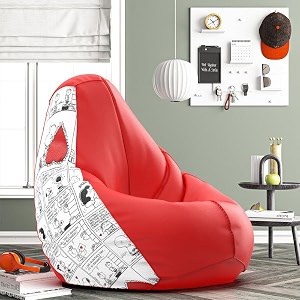 biggie bean bag 2xl bean bag chair with beans filled-perfect for living roombedroomstudy-sale designprinted - paenut -paenut - artwork-6