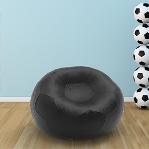 biggie bean bag 2xl bean bag chair with beans filled-perfect for living roombedroomstudy-sale designregular-black-faux leather