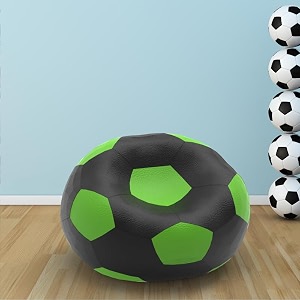 biggie bean bag 2xl bean bag chair with beans filled-perfect for living roombedroomstudy-sale designregular-black pea-green-faux leather