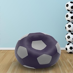 biggie bean bag 2xl bean bag chair with beans filled-perfect for living roombedroomstudy-sale designregular-indigo light-grey-faux leather