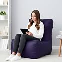 Biggie Bean Bag 2XL Bean Bag Chair with Beans Filled-Perfect for Living Room,Bedroom,Study-Sale Design(Regular-Indigo)-Faux Leather